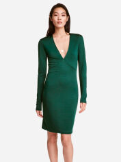 Акція на Сукня коротка осіння жіноча H&M 0422664_Темно-зелена M Темно-зелена (KZ2000000934877_KAY2000000934877) від Rozetka
