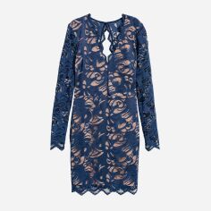 Акція на Сукня коротка осіння жіноча H&M 07-0610602-001 38 Синя (СА2000001853559) від Rozetka