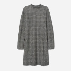 Акція на Сукня коротка осіння жіноча H&M 707-7509618 34 Сіра з чорним від Rozetka