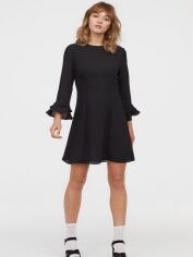 Акція на Сукня коротка осіння жіноча H&M 02-0690193-009 40 Чорна (СА2000001864531) від Rozetka