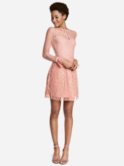 Акция на Сукня вечірня міді осіння жіноча H&M XAZ073285LOLN 42 Рожева от Rozetka