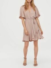 Акція на Сукня коротка осіння жіноча H&M 0744180-9 36 Пудра (СА2000001579305) від Rozetka