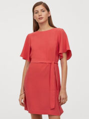 Акція на Сукня коротка осіння жіноча H&M 0868762-1 34 Рожева (СА2000001866429) від Rozetka