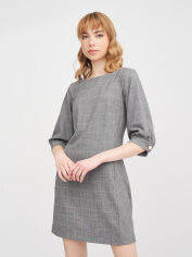 Акція на Сукня коротка жіноча H&M 9167252bar 36 Світло-сіра від Rozetka