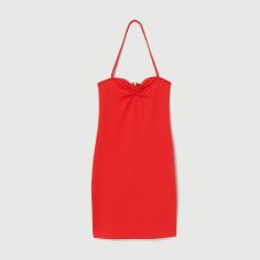 Акція на Сукня коротка жіноча H&M 0743737_кр1шлейка 38 Червона від Rozetka