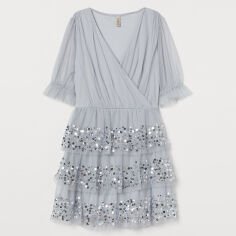 Акція на Сукня коротка осіння жіноча H&M 09-0878186-001 XS Синя (СА2000001868737) від Rozetka