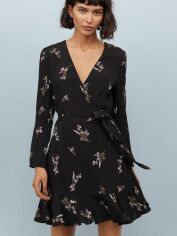 Акція на Сукня коротка осіння жіноча H&M 0715927-9 36 Чорна (СА2000001640449) від Rozetka