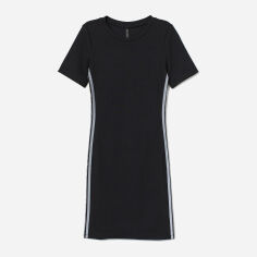 Акция на Сукня-футболка міні осіння жіноча H&M 8626931bar S Чорна от Rozetka