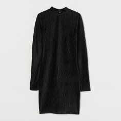 Акція на Сукня коротка осіння жіноча H&M 9025092bar M Чорна від Rozetka