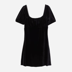 Акція на Сукня коротка літня жіноча H&M 9433472bar M Чорна від Rozetka