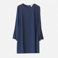 Акция на Сукня-футболка міні осіння жіноча H&M XAZ048081XOYH 32 Темно-синя от Rozetka