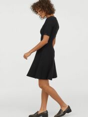 Акція на Сукня коротка осіння жіноча H&M 03-0577513-8 42 Чорна (СА2000001685471) від Rozetka