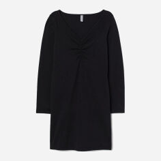 Акція на Сукня коротка осіння жіноча H&M 03-0786542-0 XS Чорна (СА2000001631348) від Rozetka