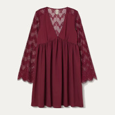 Акція на Сукня коротка осіння жіноча H&M 0673974-8 42 Сливова (СА2000001562420) від Rozetka