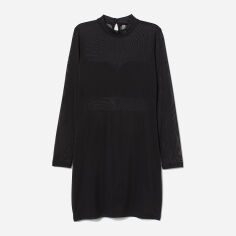 Акція на Сукня коротка осіння жіноча H&M 0744910-0 M Чорна (СА2000001631386) від Rozetka