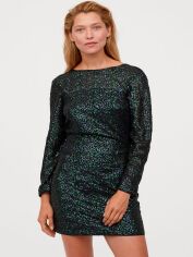 Акція на Сукня коротка осіння жіноча H&M 07-0827349-002 34 Чорна (СА2000001872222) від Rozetka