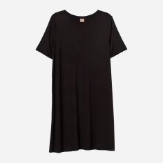 Акція на Сукня коротка осіння жіноча H&M 0738675-9 S Чорна (СА2000001872635) від Rozetka