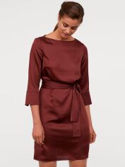 Акція на Сукня коротка осіння жіноча H&M 09-0649397-012 42 Темно-коричнева (СА2000001871355) від Rozetka