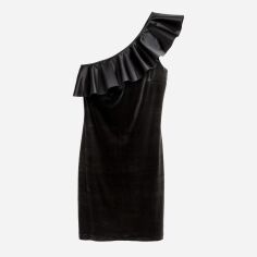 Акція на Сукня коротка осіння жіноча H&M 0449688_чорний 38 Чорна від Rozetka
