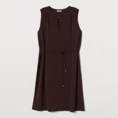Акція на Сукня коротка осіння жіноча H&M 888026 S Бордова від Rozetka