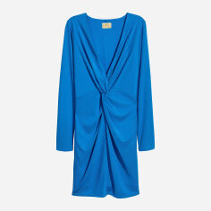 Акція на Сукня коротка осіння жіноча H&M 0542435-6 32 Синя (СА2000001363416) від Rozetka