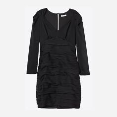 Акція на Сукня коротка літня жіноча H&M 09-0806518-001 38 Чорна (СА2000001873267) від Rozetka