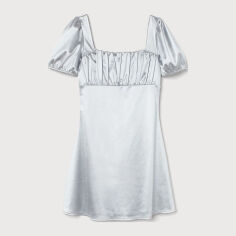 Акція на Сукня коротка літня жіноча H&M 0943347 L Срібляста від Rozetka