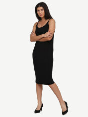 Акция на Сукня міді літня жіноча H&M 0762286 XS Чорна от Rozetka