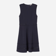 Акція на Сукня коротка жіноча H&M 7700210RP12 XS Темно-синя від Rozetka