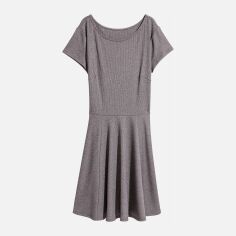 Акція на Сукня-футболка коротка літня жіноча H&M 5476106bar S Сіра від Rozetka