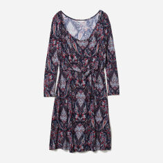 Акція на Сукня коротка літня жіноча H&M 6152698log S Темно-синя від Rozetka