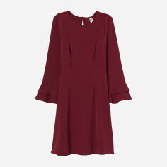 Акція на Сукня коротка жіноча H&M 6901930dm 36 Бордова від Rozetka