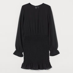 Акція на Сукня коротка осіння жіноча H&M 0918905_чер 42 Чорна від Rozetka