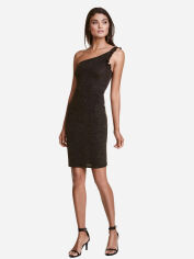 Акція на Сукня коротка жіноча H&M XAZ097669VPZB L Чорна з золотистим від Rozetka
