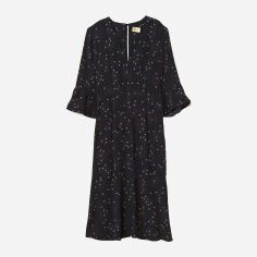Акція на Плаття міді літнє жіноче H&M XAZ181079JTCW 32 Чорне від Rozetka