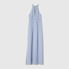 Акція на Плаття міді літнє жіноче H&M XAZ181079LHZC 34 Блідо-блакитне від Rozetka