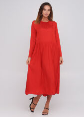 Акція на Сукня міді жіноча H&M 9282772bar XS Червона від Rozetka