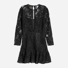 Акція на Сукня коротка літня жіноча H&M 5898317log 38 Чорна від Rozetka
