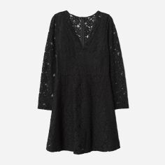 Акція на Сукня коротка літня жіноча H&M 6649298bar 34 Чорна від Rozetka