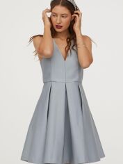 Акція на Плаття коротке жіноче H&M XAZ162536VEHI 36 Блакитне від Rozetka