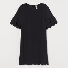 Акція на Сукня коротка осіння жіноча H&M 0873895 36 Чорна (KAY2000000979427_KZ2000000979427) від Rozetka