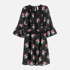 Акція на Сукня коротка літня жіноча H&M 5364757Abar 34 Чорна від Rozetka