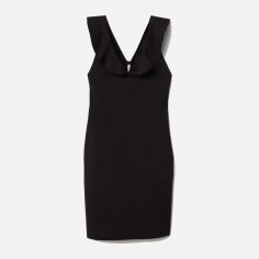 Акція на Сукня коротка літня жіноча H&M 6387907bar 36 Чорна від Rozetka
