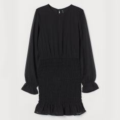 Акція на Сукня коротка осіння жіноча H&M 0918905001 38 (165/88А) Чорна від Rozetka