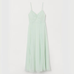 Акція на Сукня міді літня жіноча H&M 0733077002 38 (165/88А) Світло-ментолова від Rozetka