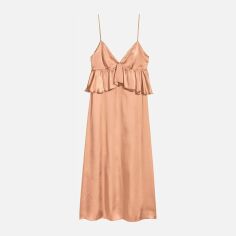 Акція на Сукня коротка літня жіноча H&M 0511296 42 Світло-коричнева від Rozetka