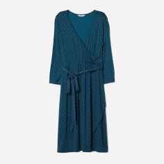 Акція на Сукня коротка літня жіноча H&M 0653947 S Темно-зелена від Rozetka