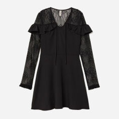 Акція на Сукня коротка жіноча H&M 0669363 38 Чорна від Rozetka