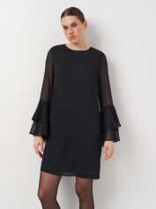 Акція на Сукня коротка осіння жіноча H&M 0546150 32 Чорна (KZ2000001247013_KAY2000001247013_LD2000001247013) від Rozetka
