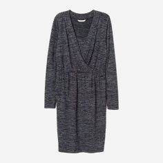 Акція на Сукня коротка жіноча H&M 0680413 S Темно-сіра від Rozetka